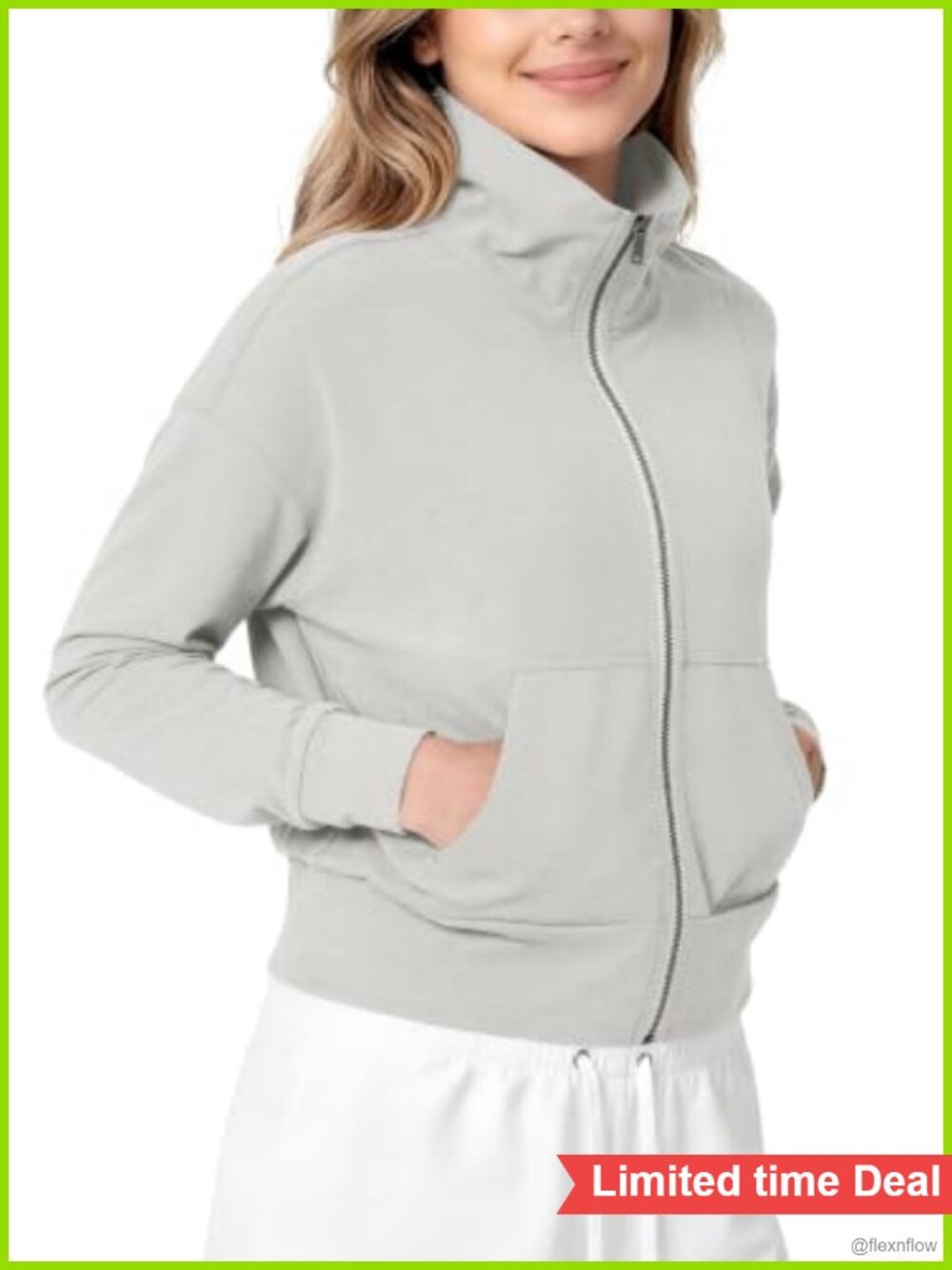 Ultra Soft Women's Full Zip Stand Collar Jacket Outdoor Active